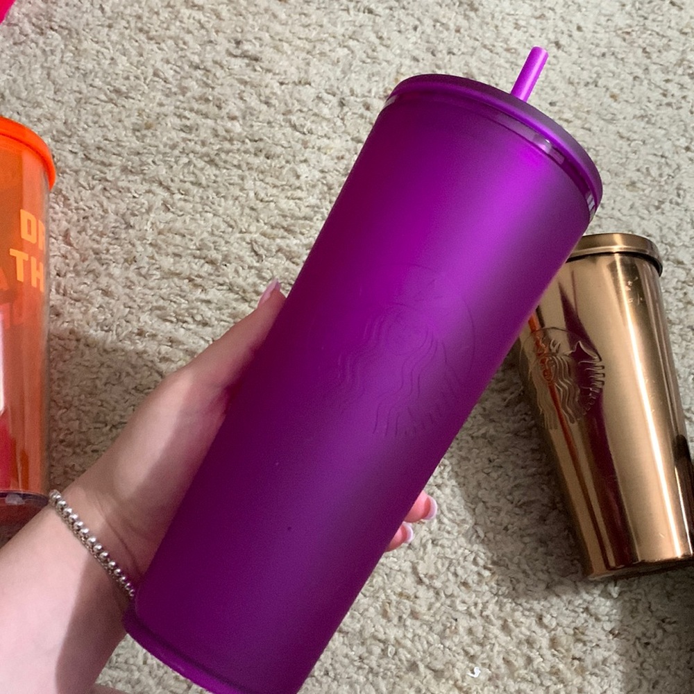 Starbucks matte purple